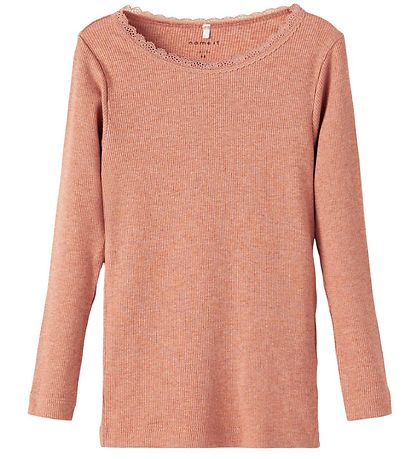 Name It Bluse - Rib - Noos - NmfKab - Café Au Lait