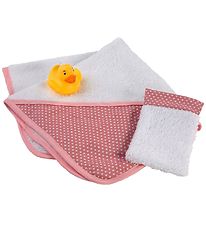 Asi Dukketilbehør - Badeslag - 36-43 cm - Rosa/Hvid