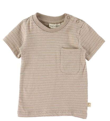 That's Mine T-shirt - 2-pak - Tino - Stripes/Earth Brown