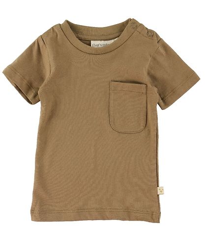 That's Mine T-shirt - 2-pak - Tino - Stripes/Earth Brown