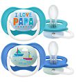 Philips Avent Sutter - 2-pak - Ultra Air - Blå m. Print