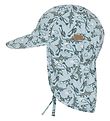Melton Legionærhat - UV50+ - Dusty Light Blue m. Flyvemaskiner