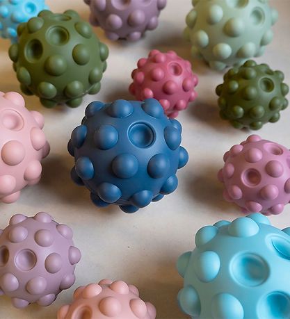Tiny Tot Bold - Sensory Silicone Fidget Ball - 10 cm - Armygrøn
