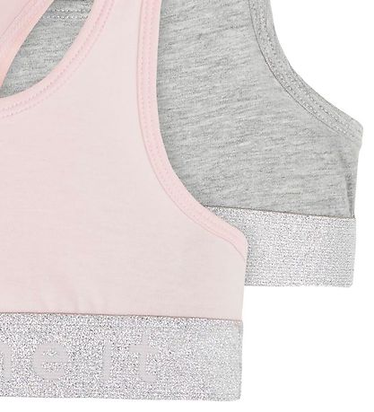 Name It Top - Noos - NkfShort - 2-pak - Barely Pink w/ Grey Mela