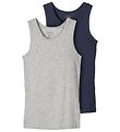 Name It Undertrøje - Noos - NkmTank - 2-pak - Grey Melange