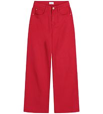 Grunt Jeans - Wide Leg - Rød