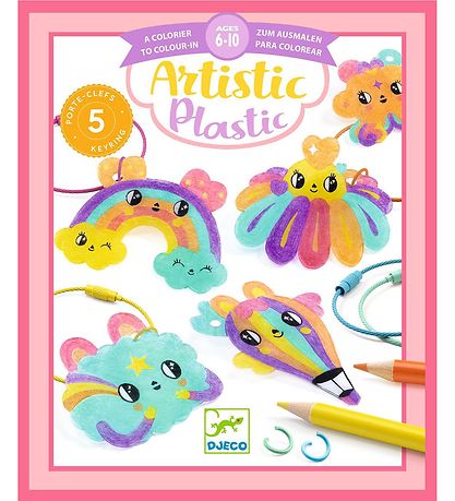 Djeco Kreasæt - 5 stk - Kawaii Nøglering