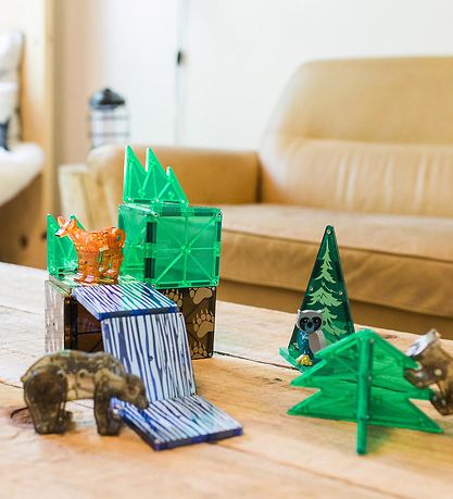 Magna-Tiles Magnetsæt - 25 Dele - Forest Animals