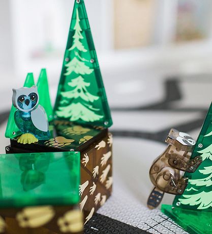 Magna-Tiles Magnetsæt - 25 Dele - Forest Animals