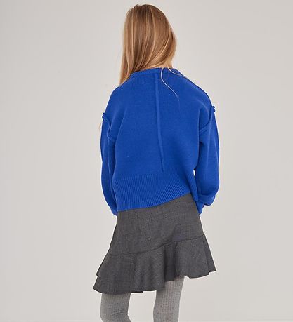 Designers Remix Bluse - Uld - Strik - Carmen - Blå