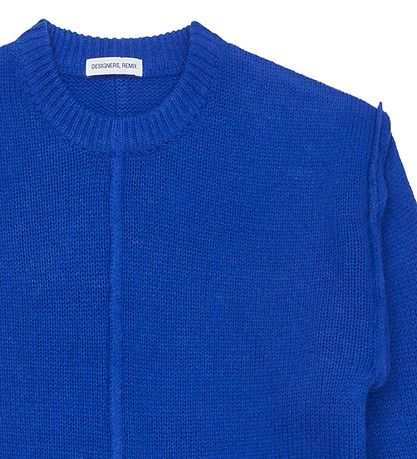 Designers Remix Bluse - Uld - Strik - Carmen - Blå