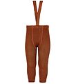 Condor Leggings m. Seler - Uld/Akryl - Terracota