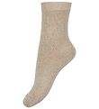 Condor Strømper - Viskose - Beige m. Glimmer