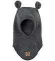 Mikk-Line Balaclava - Wool - Single Layer - Anthracite Melange w