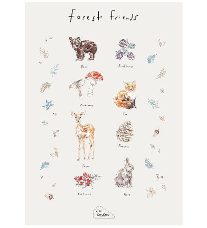 Cam Cam Plakat - Forest Friends