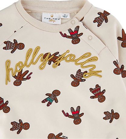 The New Siblings Sweatshirt - Holiday - White Swan Ginger Aop