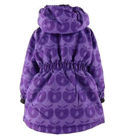 Småfolk Vinterjakke - Purple Heart m. Æbler