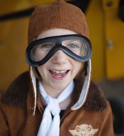 Great Pretenders Udklædning - Amelia The Pioneer Pilot - Brun