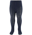 MP Strømpebukser - Uld - Rib - Navy