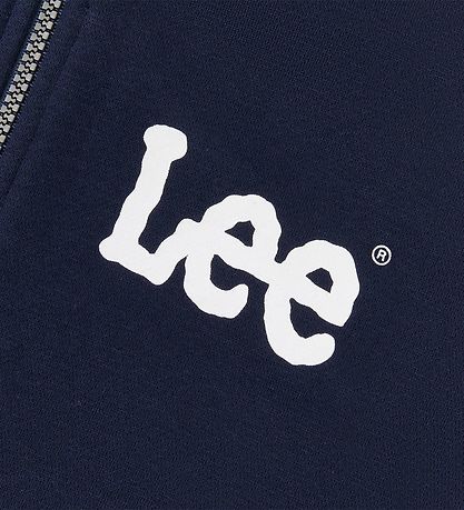 Lee Cardigan m. Hætte - Wobbly Grapic BB Zip - Navy Blazer