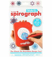Spirograph Tegnesæt - 10 Dele - Rejsesæt