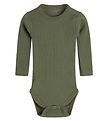 Hust and Claire Body l/æ - Berry - Rib - Uld - Dusty Green