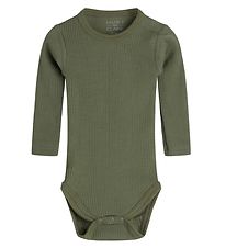 Hust and Claire Body l/æ - Berry - Rib - Uld - Dusty Green