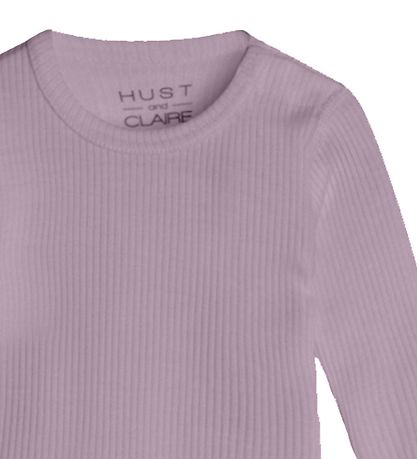 Hust and Claire Body l/æ - Berry - Rib - Uld - Dusty Rose