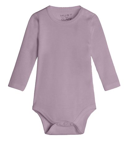 Hust and Claire Body l/æ - Berry - Rib - Uld - Dusty Rose