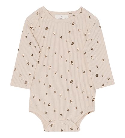 Monsieur Mini body l/æ - Off White m. Chokolade
