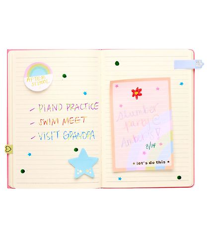 Ooly Sticky Notes Bog - Side Notes - Pastel Rainbows