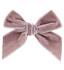 Condor Hårspænde - Velour - Sløjfe - 10x10 cm - Støvet Rosa
