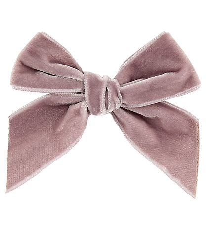 Condor Hårspænde - Velour - Sløjfe - 10x10 cm - Støvet Rosa