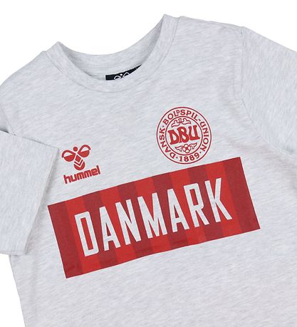 Hummel T-shirt - DBU - hmlHooray - Gråmeleret