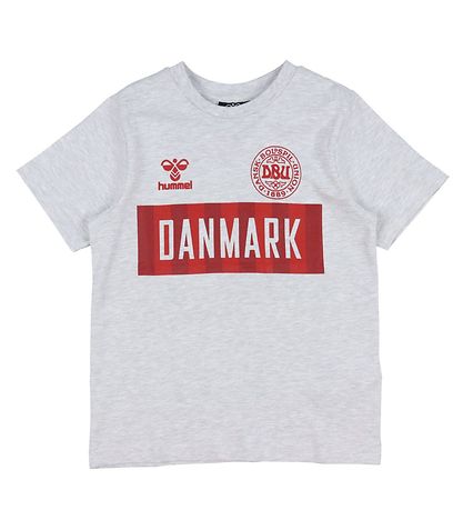 Hummel T-shirt - DBU - hmlHooray - Gråmeleret