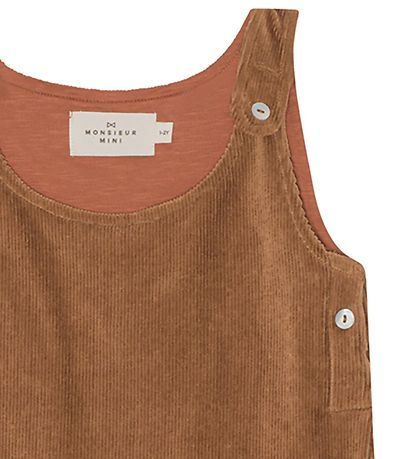 Monsieur Mini Kjole - Fløjl - Milk Chocolate