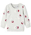 Name It Sweatshirt - NbnRachristmas - Light Grey Melange
