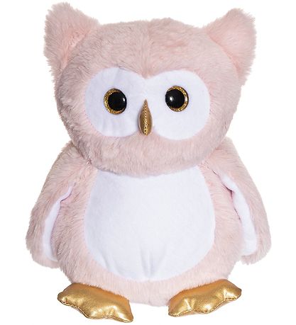 Teddykompaniet Bamse - Selvlysende Ugle - 23 cm - Lyserød