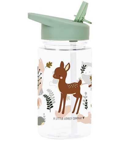 A Little Lovely Company Drikkedunk m. Sugerør - 450ml - Forest F