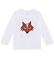 Stella McCartney Kids Bluse - Hvid m. Ræv