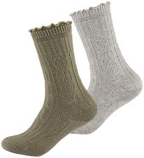 Noa Noa miniature Knæstrømper - Mini Girl Ducca - Beige/Grey