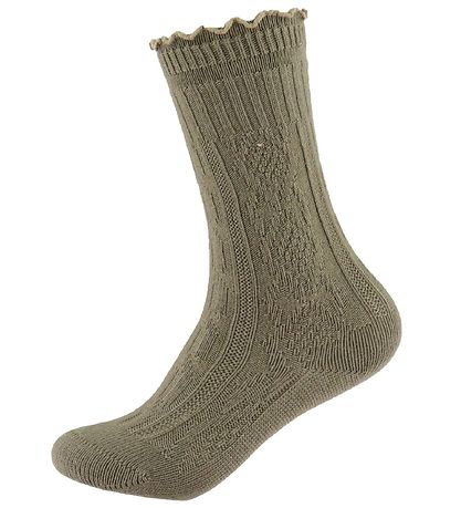 Noa Noa miniature Knæstrømper - Mini Girl Ducca - Beige/Grey