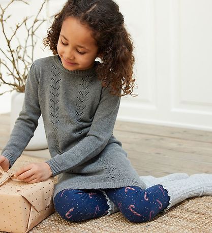Noa Noa miniature Knæstrømper - Mini Girl Ducca - Beige/Grey