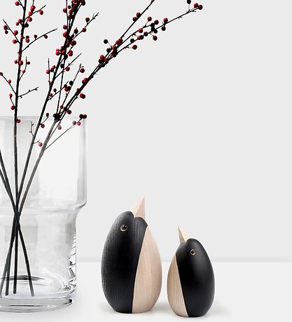 Novoform Træfigur - Penguin - Large - Natural Ash