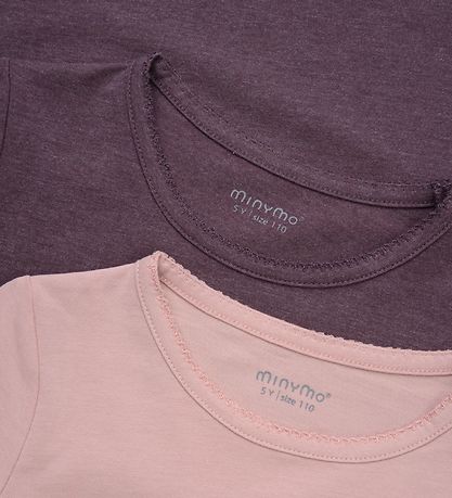 Minymo Bluse - 2-Pak - Misty Rose