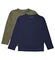 Minymo Bluse - 2er-Pack - Dark Olive
