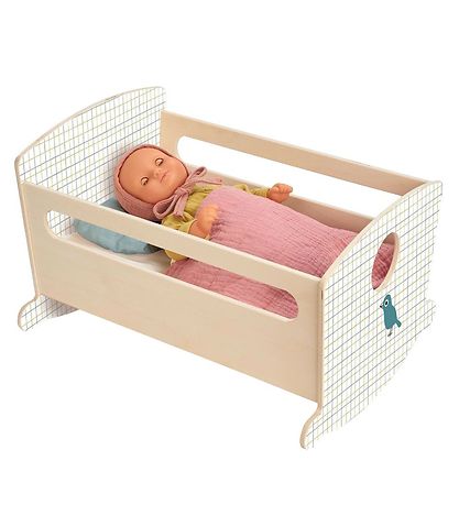 Djeco Dukketilbehør - Vugge - Rocking Bed Blue Night