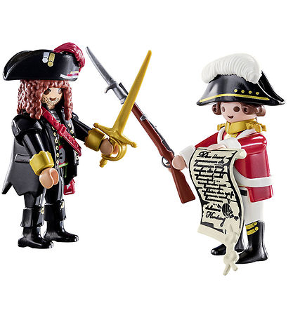 Playmobil DuoPack - Piratkaptajn og Rødjakke - 70273 - 17 Dele