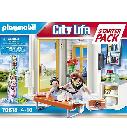 Playmobil City Life - Starter Pack Børnelæge - 70818 - 57 Dele