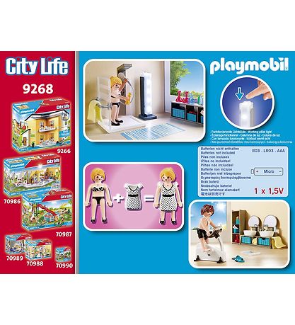 Playmobil City Life - Badeværelse - 9268 - 60 Dele